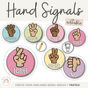 Hand Signals Posters | PASTELS Classroom Decor | EDITABLE - Miss Jacobs Little Learners