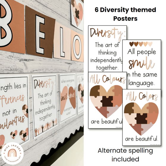 Harmony Day Bulletin Board | Diversity Display | Everyone Belongs Classroom Decor - Miss Jacobs Little Learners