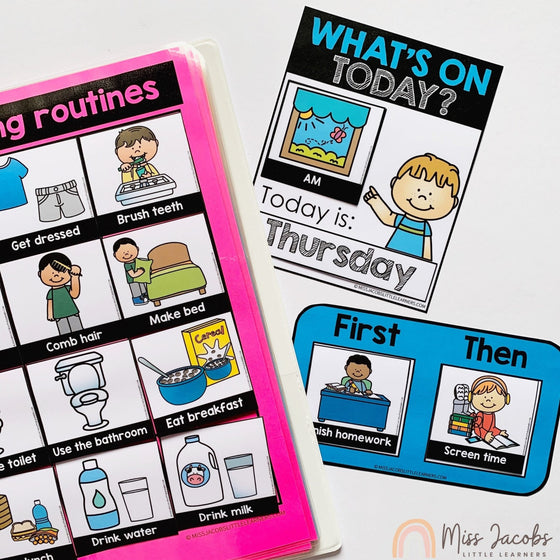 Home Routines and Daily Schedule Cards - Miss Jacobs Little Learners