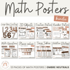 Math Posters Bundle | Ombre Neutrals Classroom Decor - Miss Jacobs Little Learners