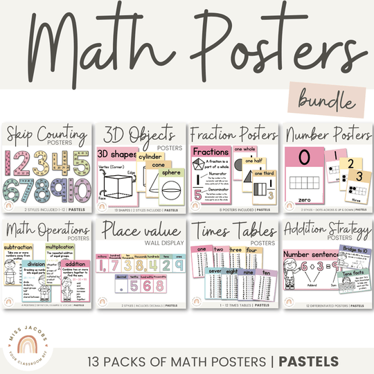 Spot On Pastel Rainbow Decor Bundle by Teaching The Tinies