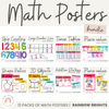 MATH POSTERS BUNDLE | RAINBOW BRIGHTS - Miss Jacobs Little Learners