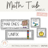 Maths Equipment Labels - Math Supplies - Miss Jacobs Little Learners
