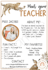 Meet the Teacher | MODERN JUNGLE | Editable Classroom Decor - Miss Jacobs Little Learners