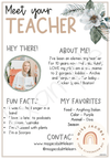 Meet the Teacher | MODERN JUNGLE | Editable Classroom Decor - Miss Jacobs Little Learners