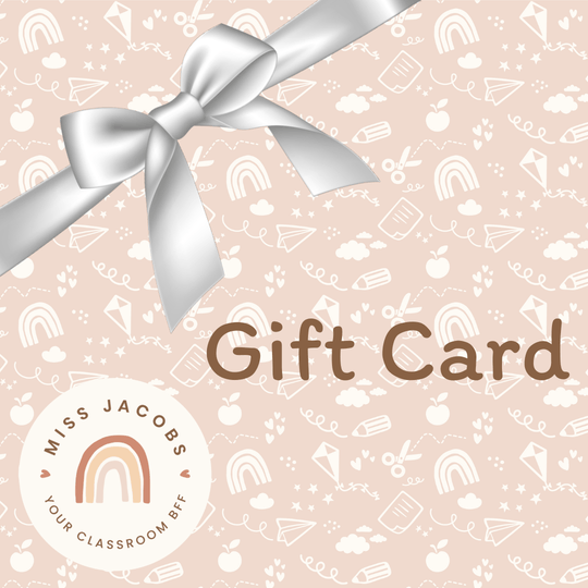 Miss Jacobs Little Learners Gift Card
