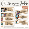 Modern Boho Plants Classroom Jobs Display | Editable Rustic Decor - Miss Jacobs Little Learners