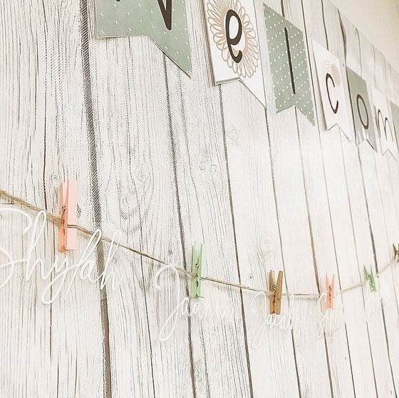 Modern Boho Vibes Editable Bulletin Board Banners | Neutral Toned Bunting - Miss Jacobs Little Learners