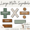 Modern Jungle Large Math Symbols - Miss Jacobs Little Learners