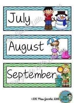 Months of the Year: Australian Seasons - Miss Jacobs Little Learners