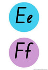 NSW Foundation Font Word Wall Alphabet Headers | Rainbow Theme - Miss Jacobs Little Learners