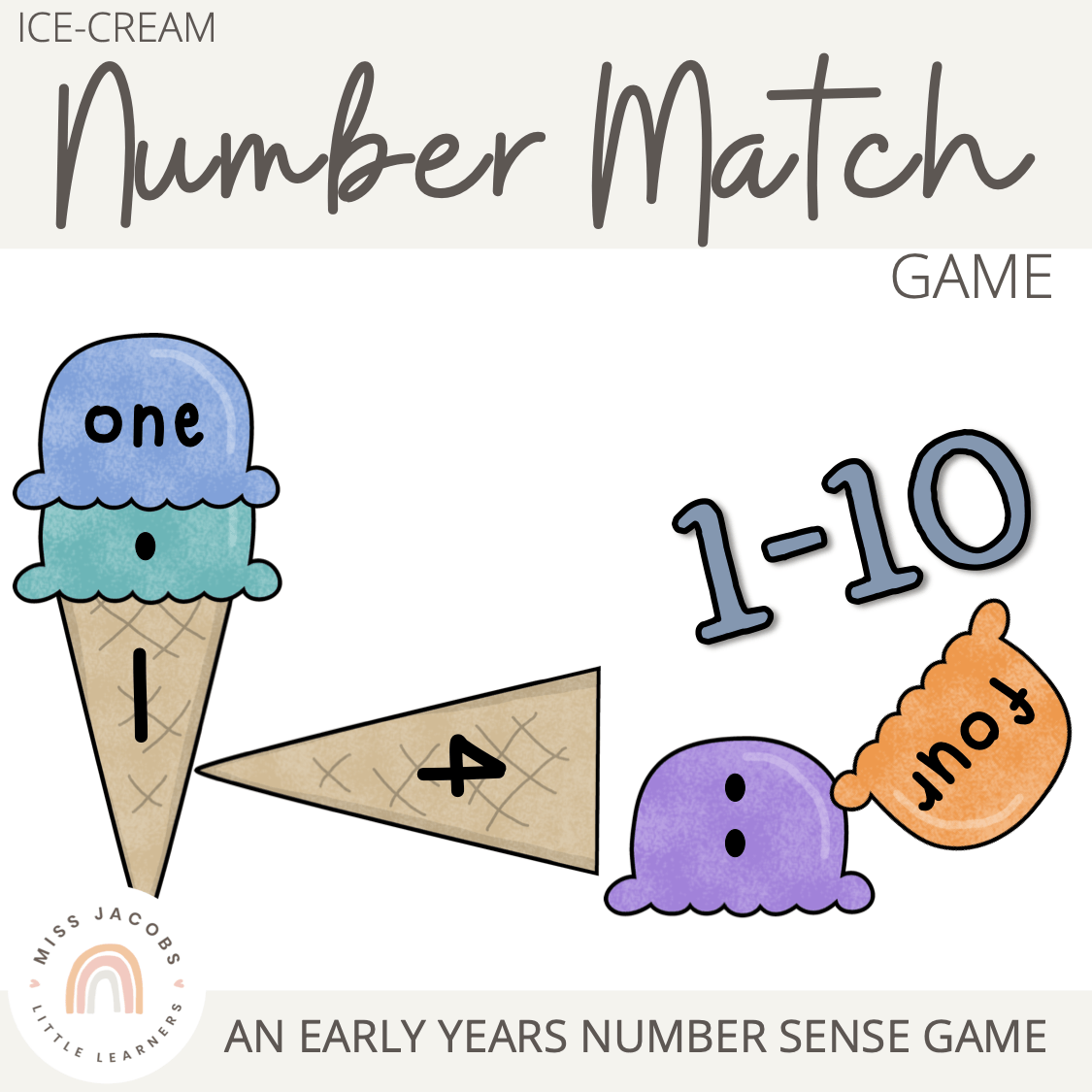 Number Match Game - Miss Jacobs Little Learners