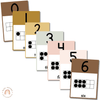 Number Posters with ten frames | Daisy Gingham Neutrals Math Classroom Decor - Miss Jacobs Little Learners