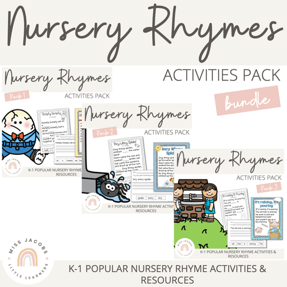 Nursery Rhymes Activities Bundle – Miss Jacobs Little Learners