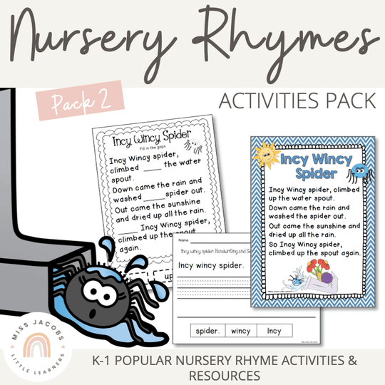 Nursery Rhymes: Printables and Activities - Great for Distance Learning - Pack 2