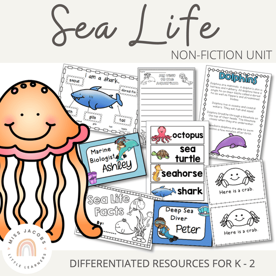 Ocean Life | Under The Sea Unit - Miss Jacobs Little Learners