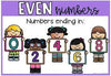 Odd and Even Number Posters | Rainbow Classroom Decor - Miss Jacobs Little Learners
