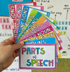 Parts of Speech Posters | Rainbow Classroom Decor - Miss Jacobs Little Learners