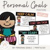 Personal Goals Posters - for students - Miss Jacobs Little Learners