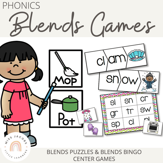 Phonics: Blends Games - Miss Jacobs Little Learners