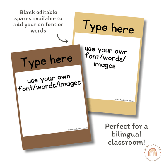 Phonics Posters | Daisy Gingham Neutrals English Classroom Decor - Miss Jacobs Little Learners