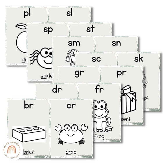 Phonics Posters | MODERN JUNGLE decor - Miss Jacobs Little Learners