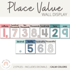 Place Value Display | MODERN RAINBOW Color Palette | Calm Colors Decor - Miss Jacobs Little Learners