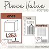 Place Value Posters | DESERT NEUTRAL | Boho Vibes Classroom Decor - Miss Jacobs Little Learners