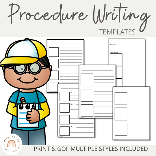 Procedural Text Writing Templates