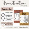 Punctuation Posters | BOHO VIBES | Desert Neutral Decor - Miss Jacobs Little Learners