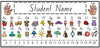 QLD Beginners Font | Alphabet Desk Strips with Numbers | Student Name Tags - Miss Jacobs Little Learners