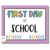 Rainbow Brights First Day of School Signs - Miss Jacobs Little Learners