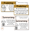 Reading Comprehension Strategies Posters | Daisy Gingham Neutrals English Classroom Decor - Miss Jacobs Little Learners