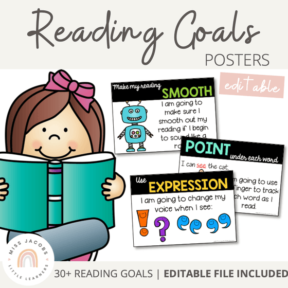 Reading Goal Posters - Miss Jacobs Little Learners