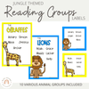 Reading Groups - Posters & Labels | Jungle Animals - Miss Jacobs Little Learners