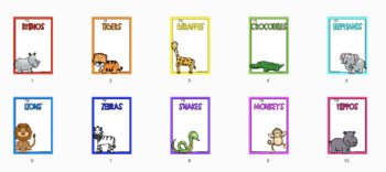 Reading Groups - Posters & Labels | Jungle Animals - Miss Jacobs Little Learners