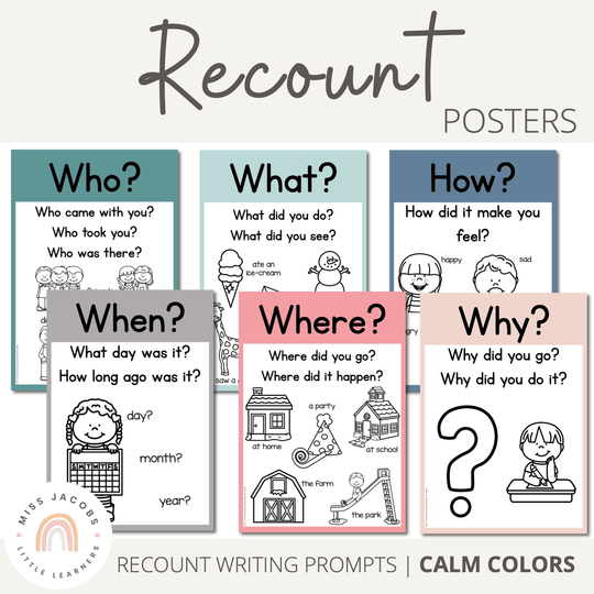 Recount Posters - Rainbow Calm Colors