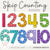 Skip Counting | Multiples Large Number Display | Rainbow | Spotty Brights Classroom Decor - Miss Jacobs Little Learners