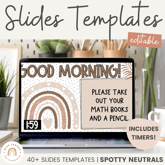Google Morning Slides & PowerPoint Templates - Spotty Neutrals