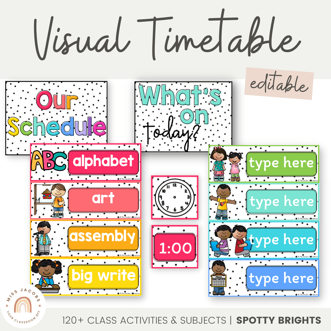 Visual Timetable - Miss Jacobs Little Learners