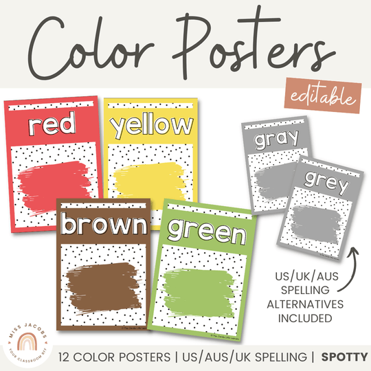 Color Posters - Brush Strokes - Spotty Decor