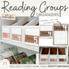 Spotty Neutrals Reading Groups Organizers | Ombre Neutrals Guided Reading Labels - Miss Jacobs Little Learners