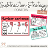 SUBTRACTION STRATEGY POSTERS | RAINBOW BRIGHTS - Miss Jacobs Little Learners