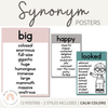 Synonym Posters | MODERN RAINBOW Color Palette | Calm Colors Decor - Miss Jacobs Little Learners
