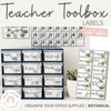 Teacher Tool Box Labels | Botanical Theme - Miss Jacobs Little Learners