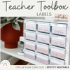 TEACHER TOOLBOX LABELS | SPOTTY NEUTRALS - Miss Jacobs Little Learners