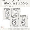 Time and Clock Posters | MODERN JUNGLE decor - Miss Jacobs Little Learners