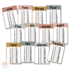 Times Table Posters | Editable | Neutral Color Palette - Miss Jacobs Little Learners