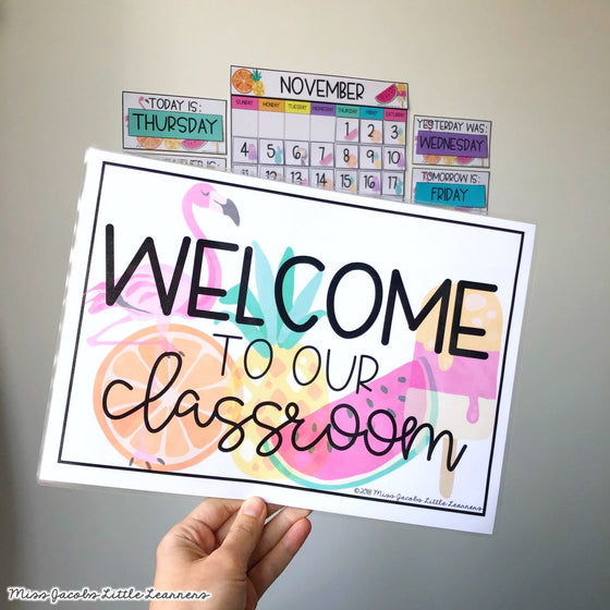 Tropical Theme Classroom Decor Bundle - Miss Jacobs Little Learners