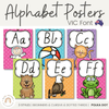VIC Font Alphabet Posters | Polka Dot - Miss Jacobs Little Learners